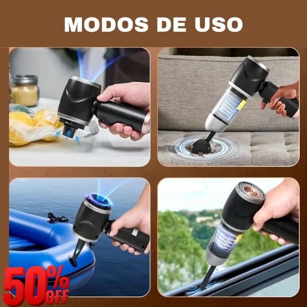 Aspiradora para carro 3 en 1 - No te quedes sin probarla!